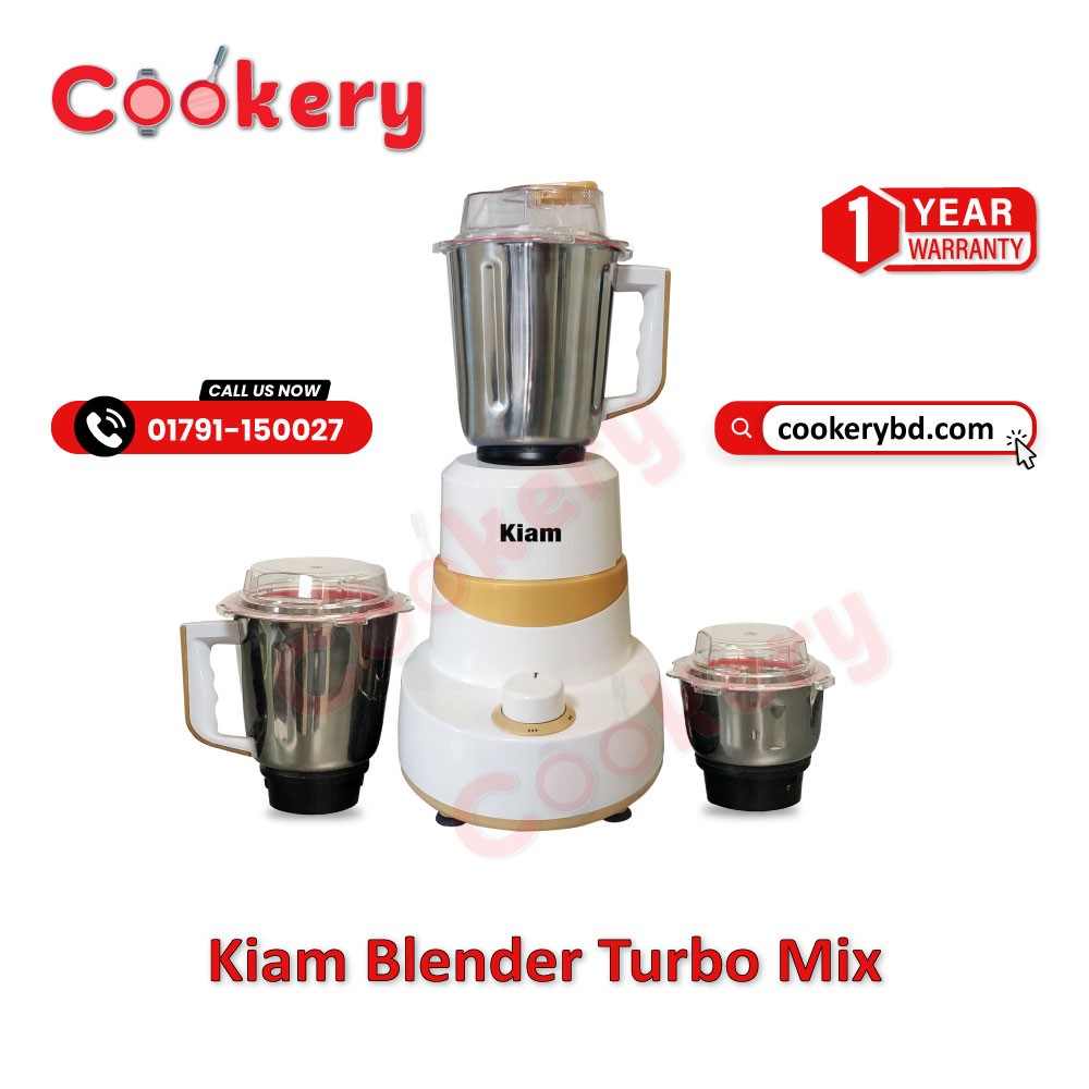 Blender Turbo Mix 1200W- White & Golden
