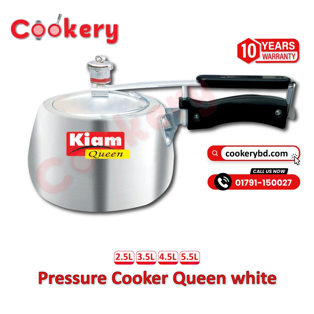 Kiam Pressure Cooker Queen White